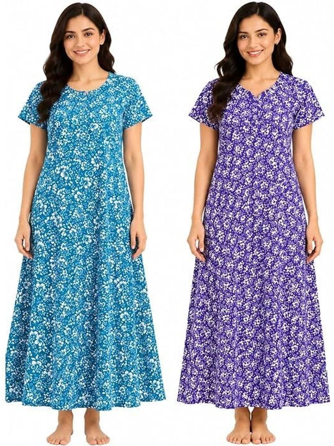 YUKATA Printed Maxi Nightdress-picture-17