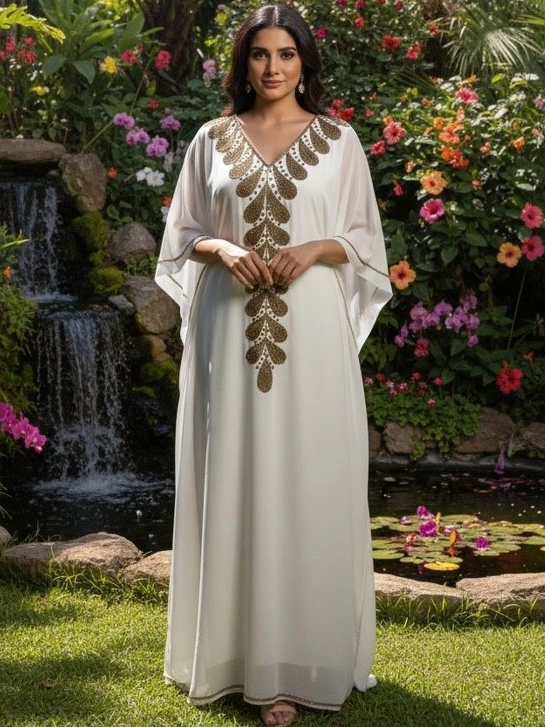 THE HOUSE OF THREADS Women Party Embroidered Longline Shrug-picture-20