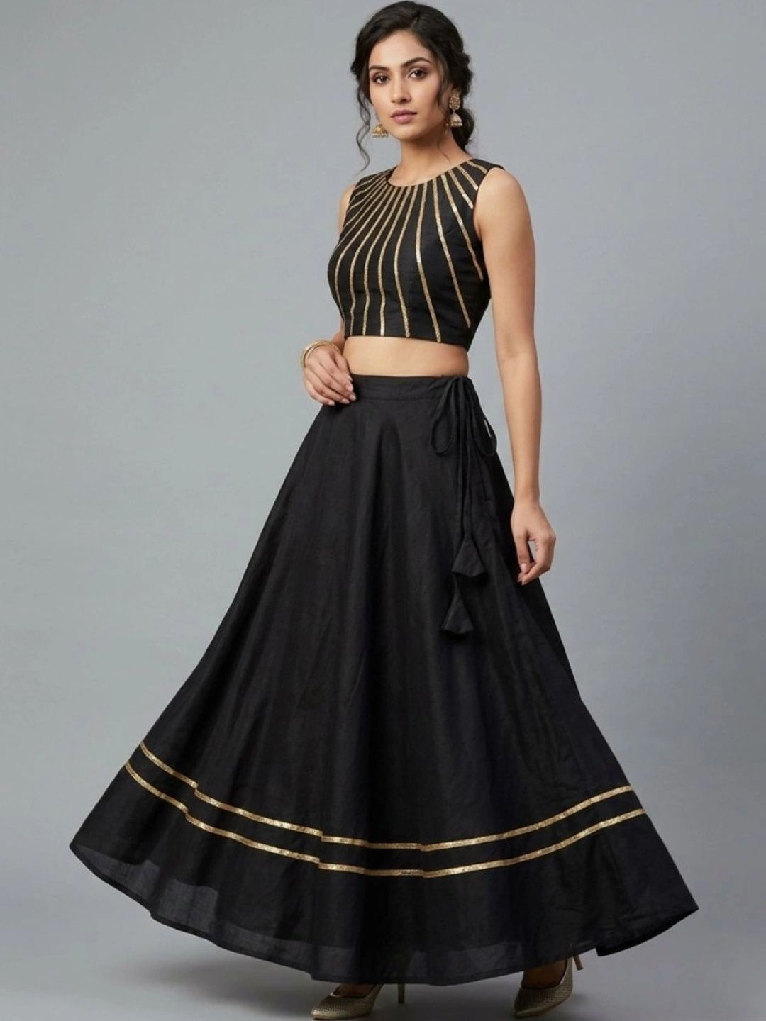 VidiRna Girls Embellished Ready to Wear Lehenga &-picture-20
