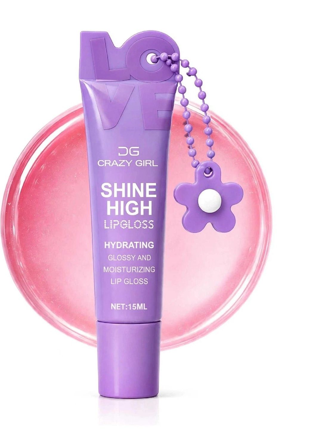 Crazy Girl Shine High Lip Gloss - 15 ml - Purple-image-35