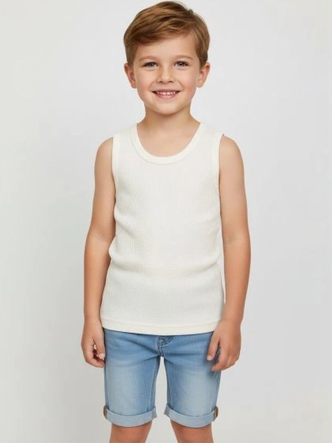 YK Boys Self Design Cotton Undershirt-picture-16