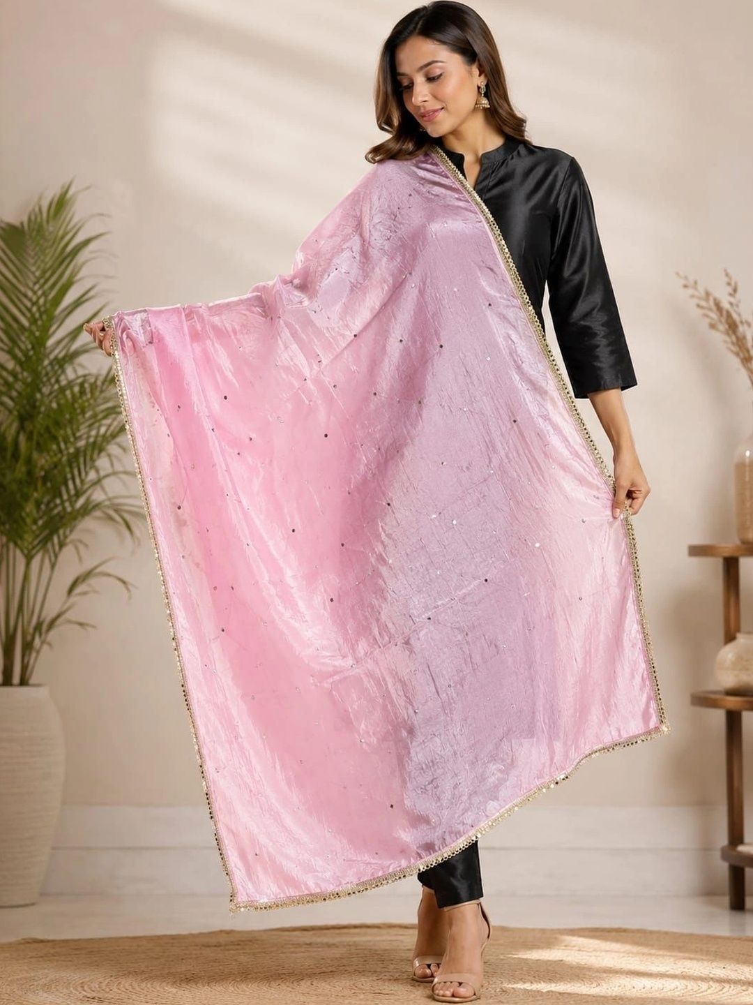 Karthav Fashion Dupatta with Sequinned-picture-43