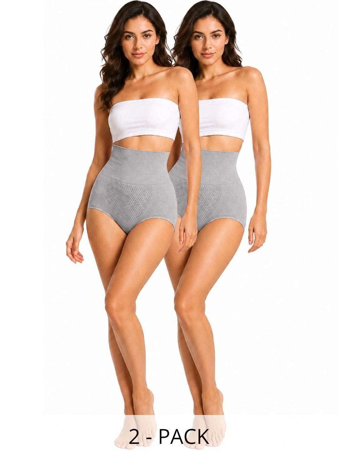 Kaththai Pack Of 2 High-Waisted Tummy Tucker Brief-picture-19