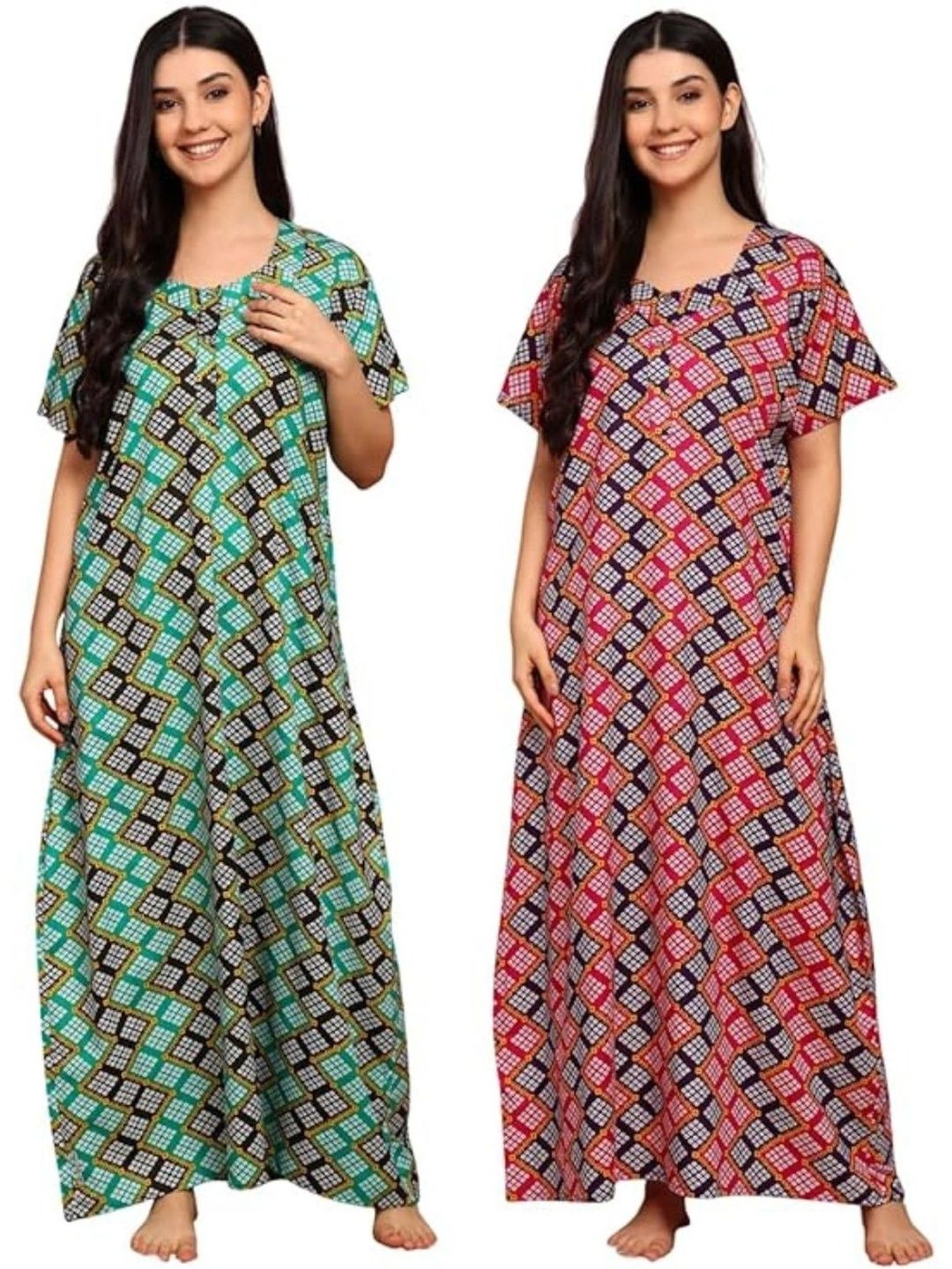 YUKATA Printed Maxi Nightdress-picture-7