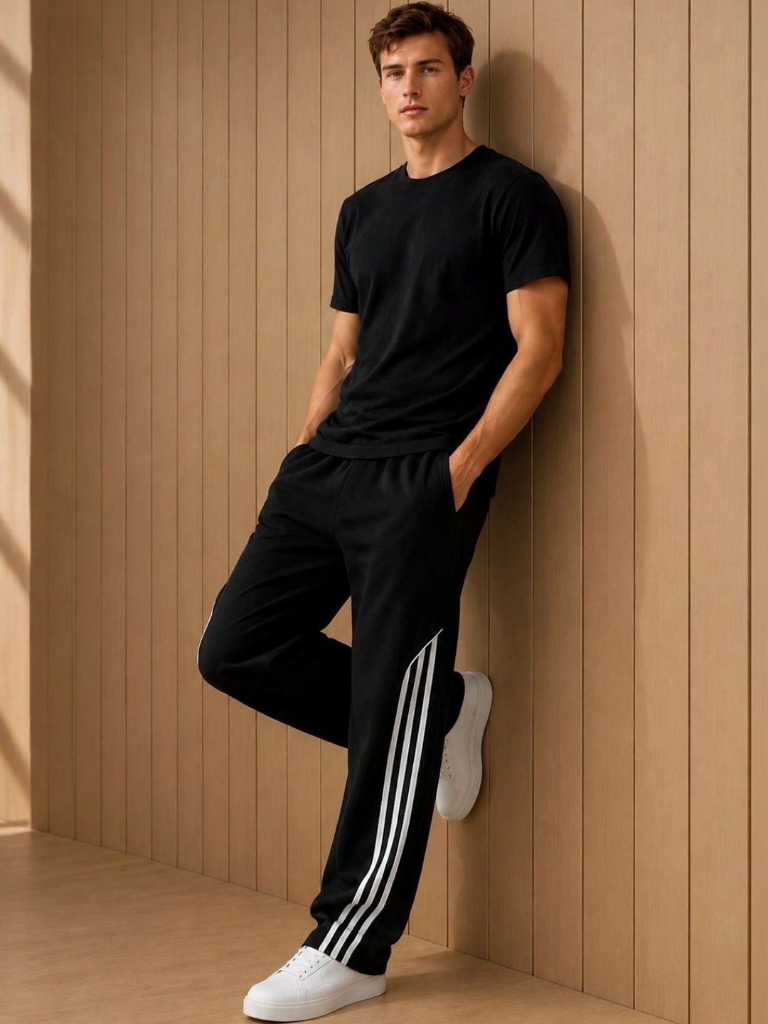Metronaut Men Striped Classic Trousers-picture-43