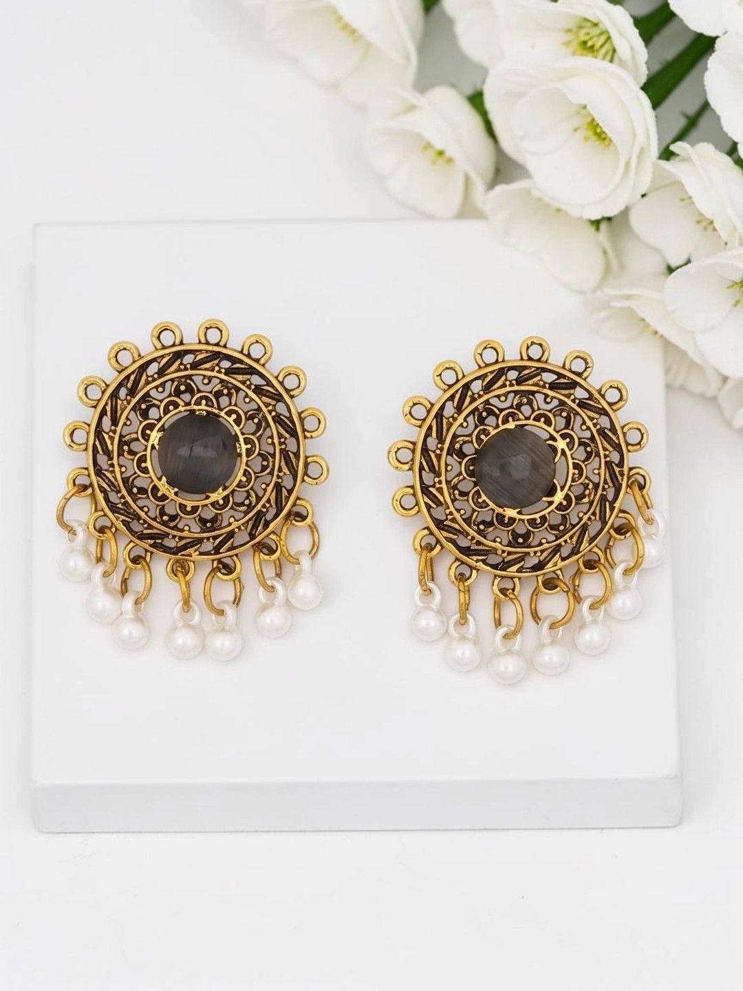 AVANT-GARDE PARIS Circular Drop Earrings-picture-27