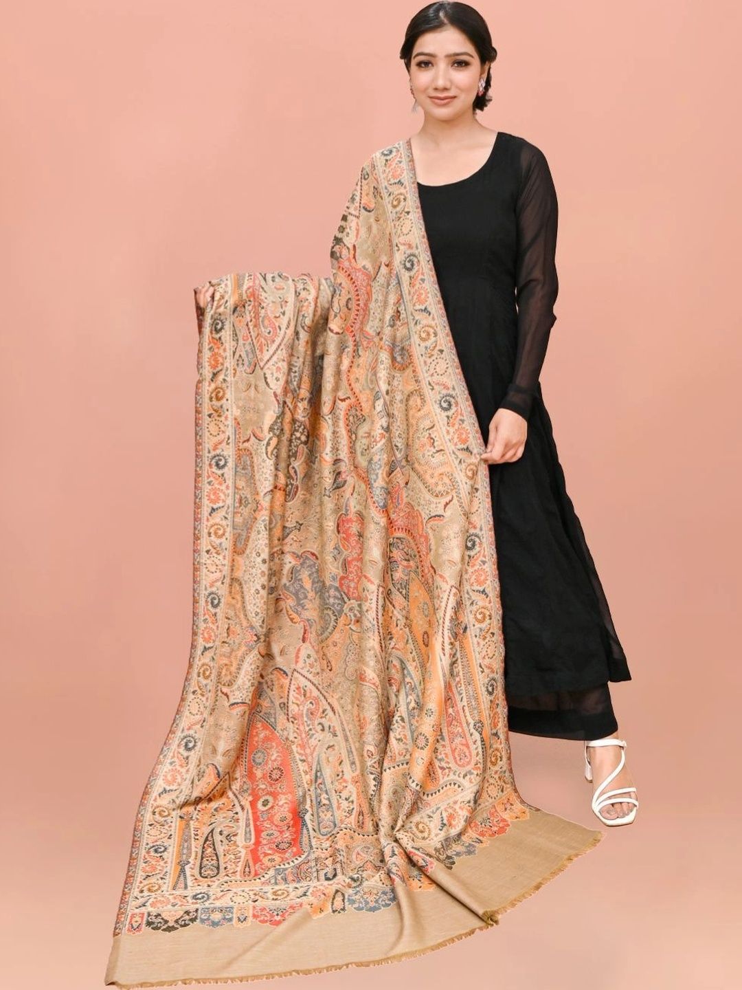 Kala Maison Women Paisley Printed Shawl-picture-37