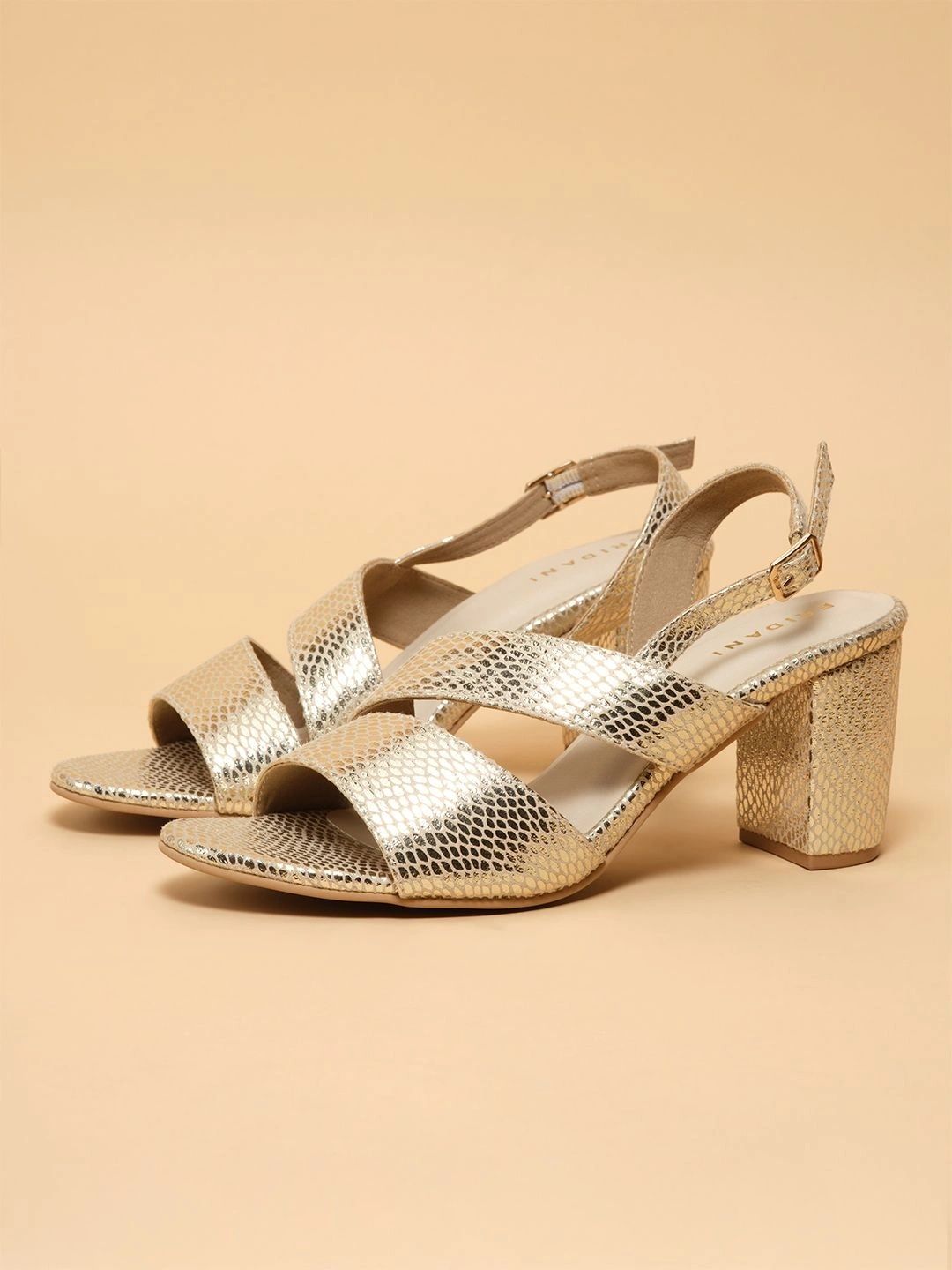ERIDANI Textured Work Block Sandals-picture-29
