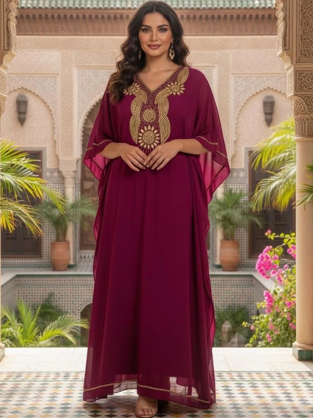 THE HOUSE OF THREADS Women Party Embroidered Longline Shrug-picture-56