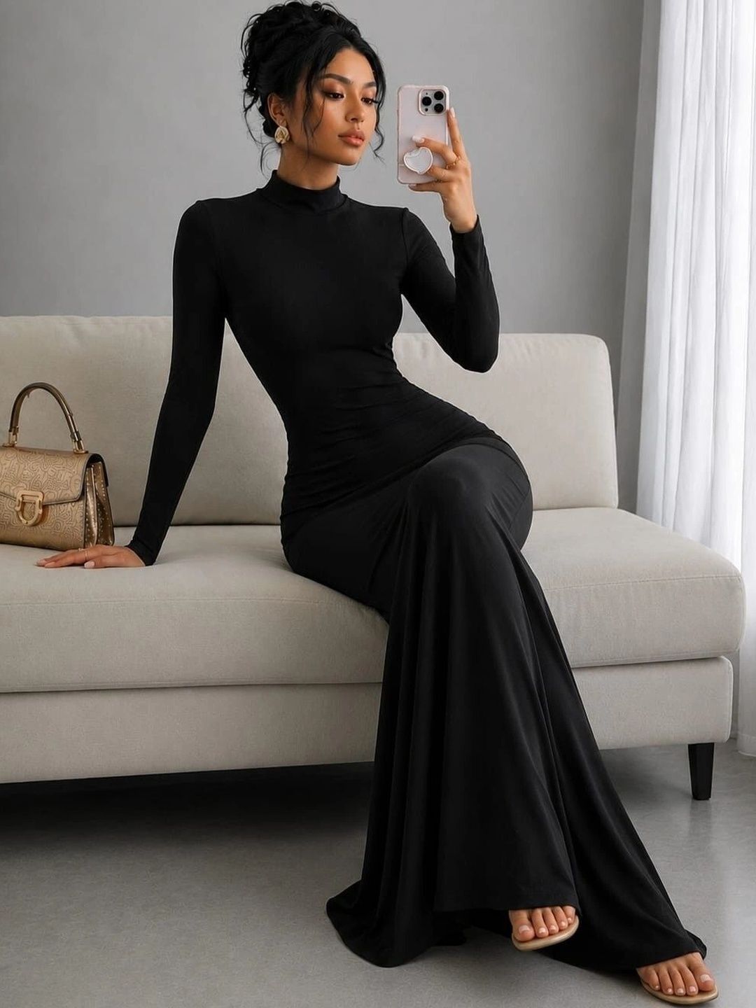 CORSICA Bodycon Maxi Dress-picture-41