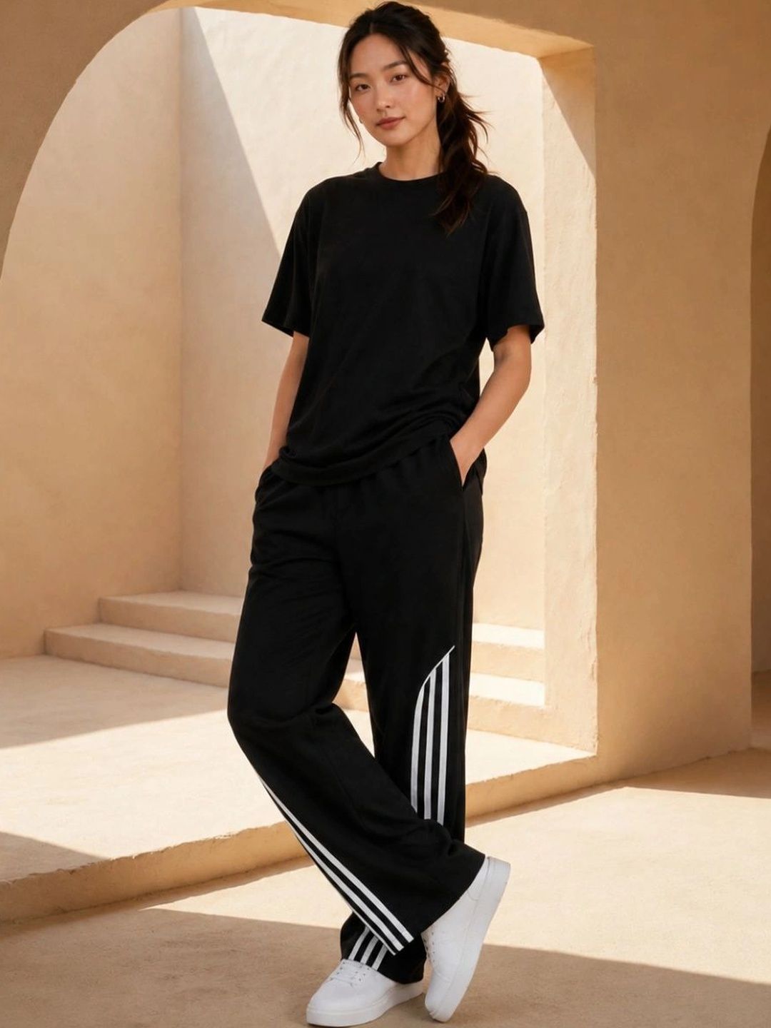 Mevan Women Striped Classic Trousers-picture-36