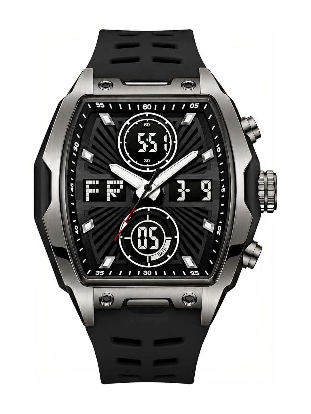 TREX Men Dial & Straps Analogue and Digital Stopwatch Watch H8001_BLACK-image-28