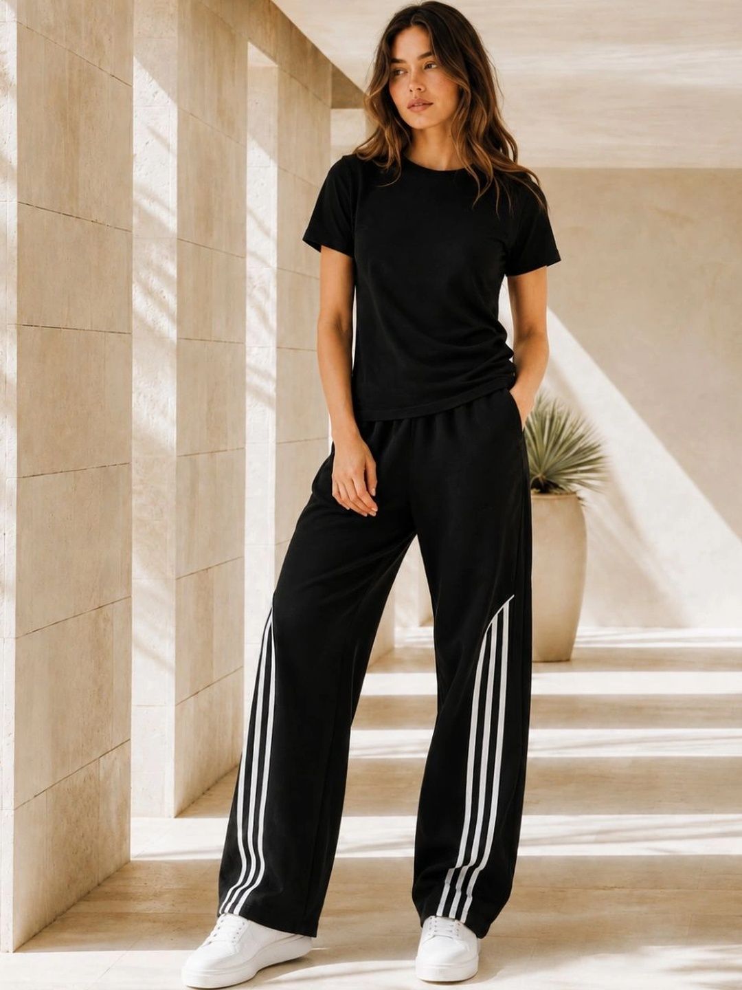 Mevan Women Striped Classic Trousers-picture-39