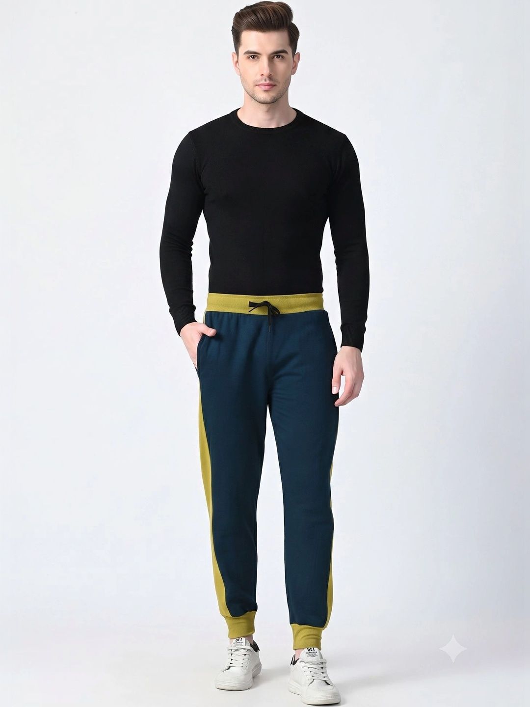 BAESD Men Regular Fit Colourblocked Training Joggers-picture-16