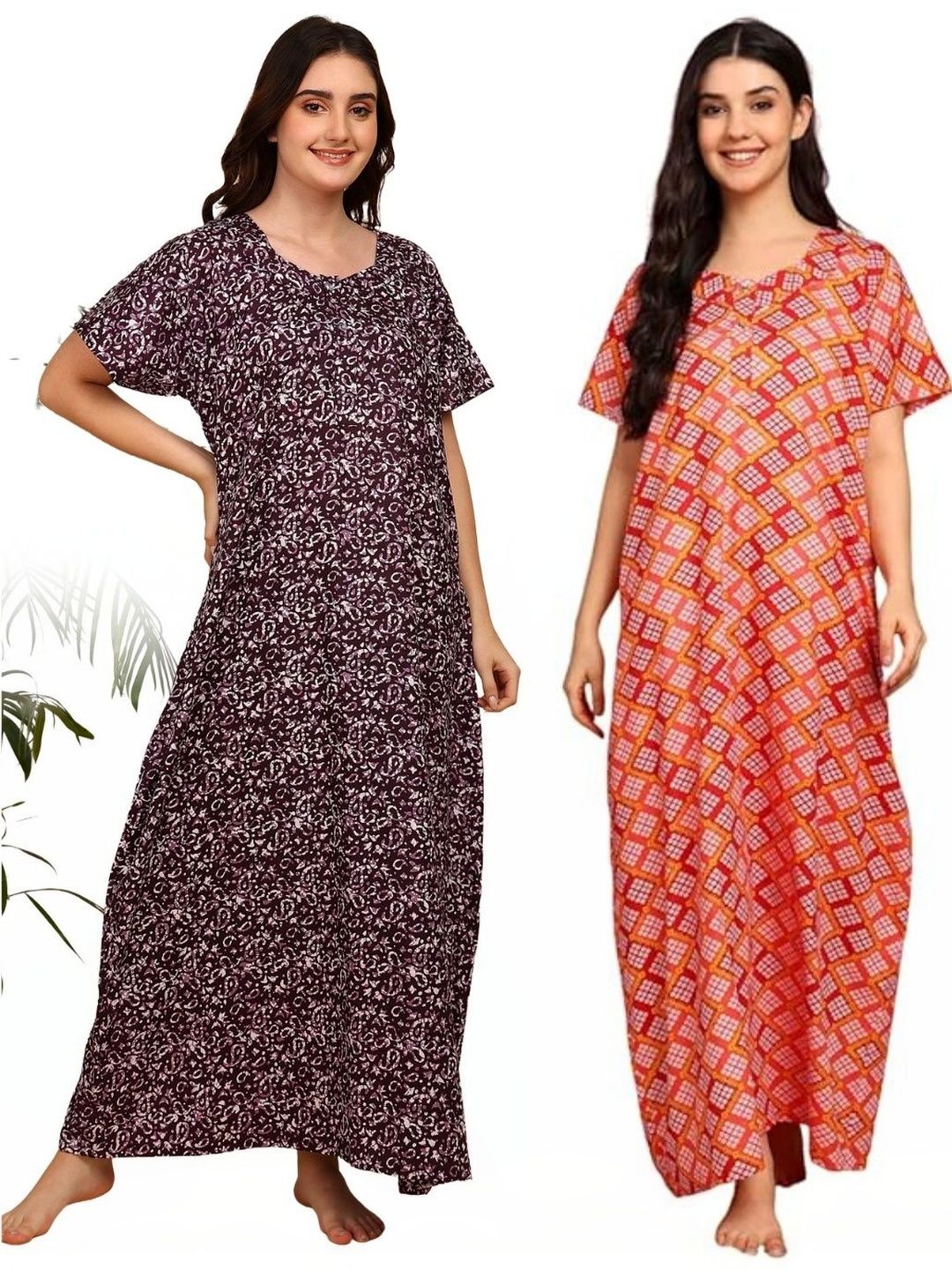 KBNBJ Printed Maxi Nightdress-picture-16