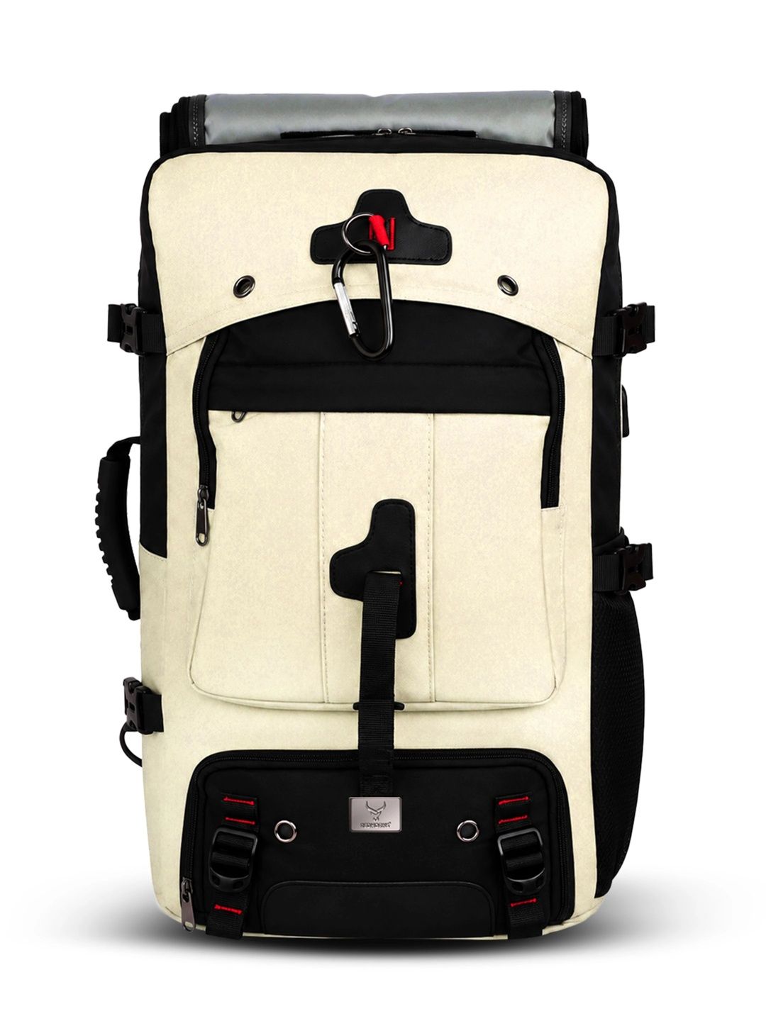 REDHORNS Unisex Contrast Detail Backpack with Compression Straps-picture-20