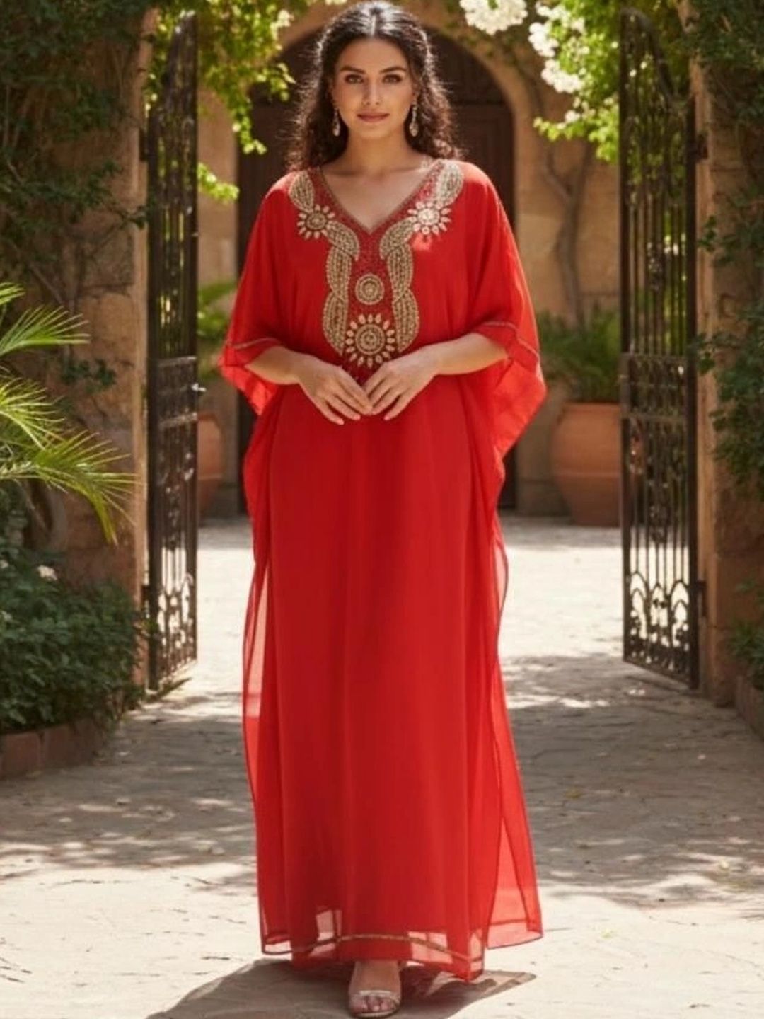 THE HOUSE OF THREADS Women Ethnic Embroidered Longline Shrug-picture-35