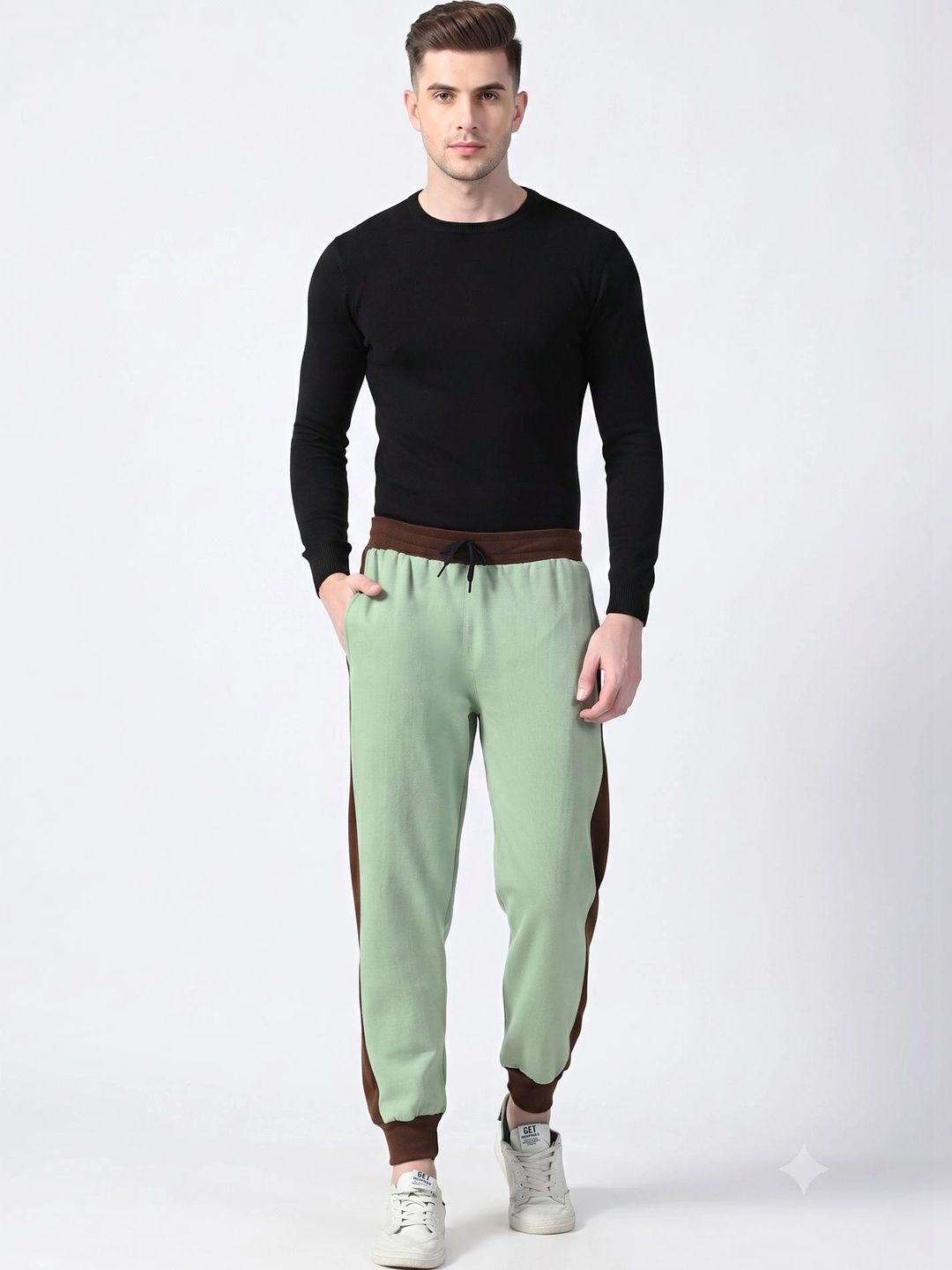 BAESD Men Regular Fit Colourblocked Training Joggers-picture-19