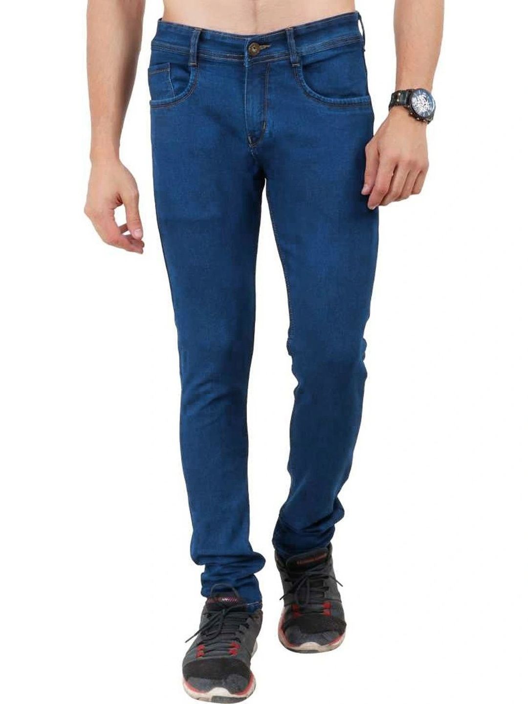 MASTERLY WEFT Men Slim Fit Mid-Rise Stretchable Jeans-picture-12