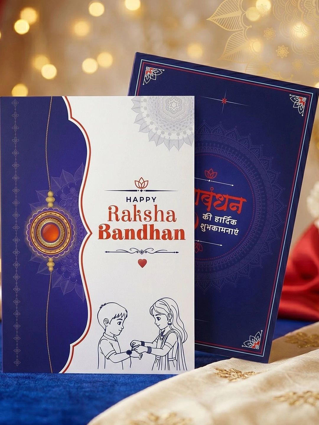Myntra Elegant Homes Set of 8 Rakhi Gift Set With Silver Coin, Greeting Card & Roli Chawal-picture-10