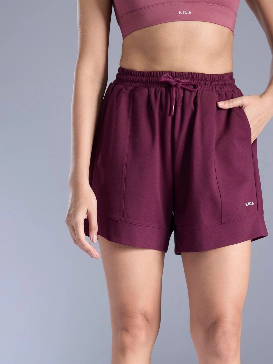 KICA Women High-Rise Training or Gym Shorts-picture-17