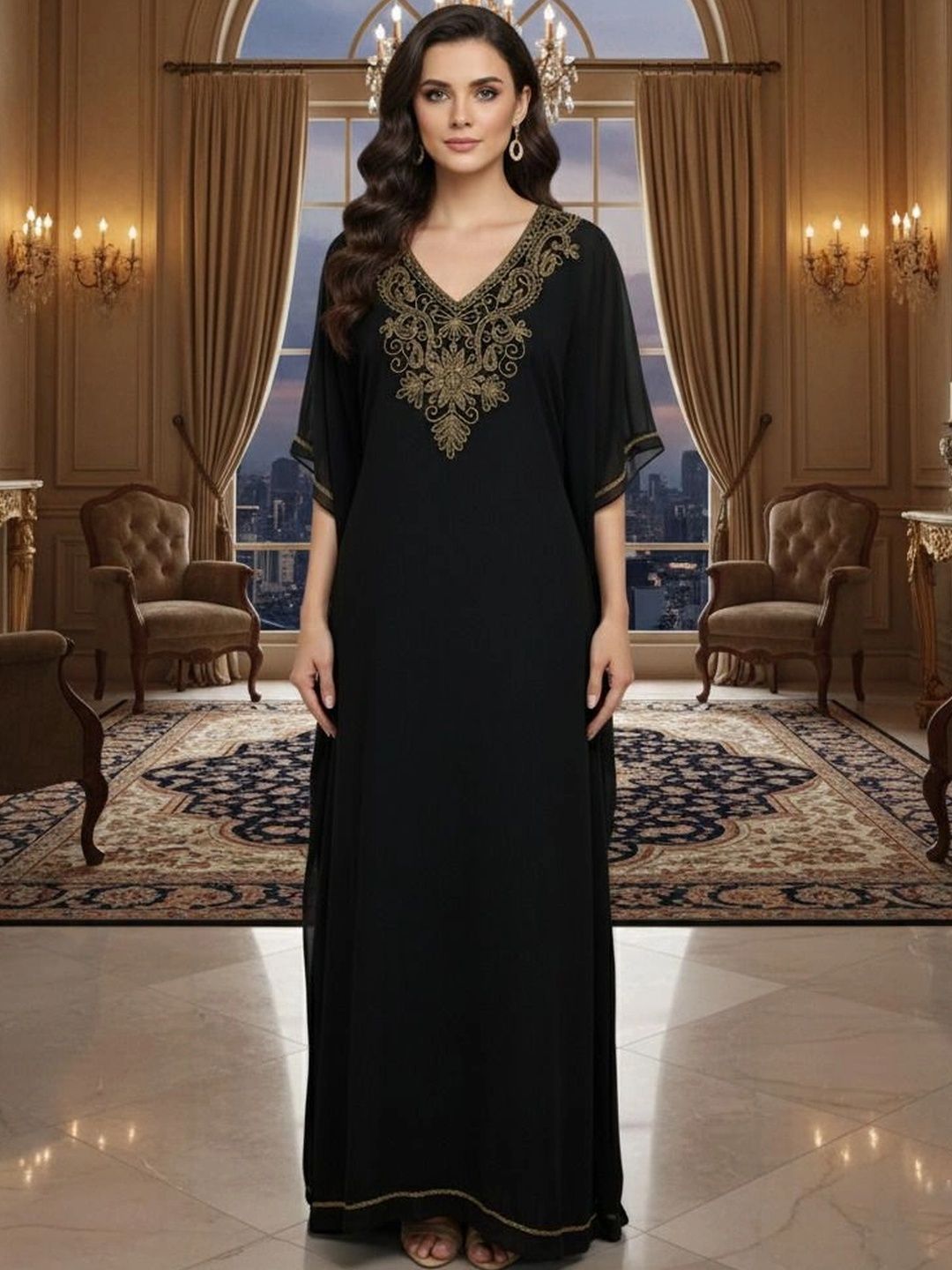 THE HOUSE OF THREADS Women Party Embroidered Longline Ethnic Shrug-picture-26