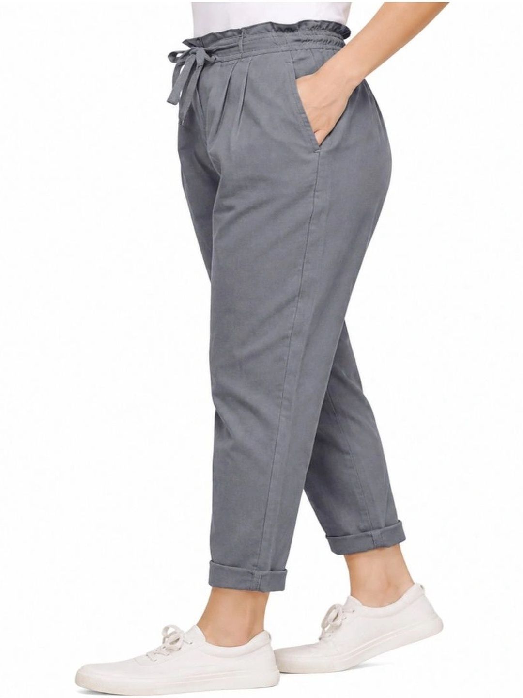 OUTER WEAR AYAM EXPORTS Women Slim Fit High-Rise Trousers-picture-28
