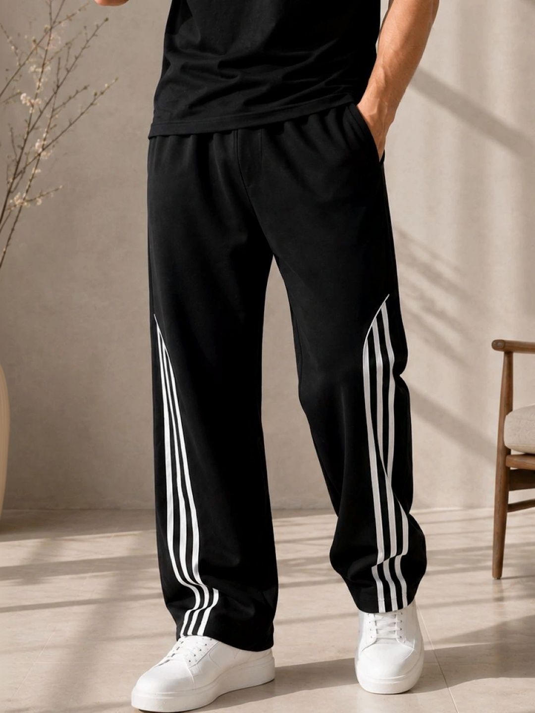 Mevan Men Striped Classic Trousers-picture-17