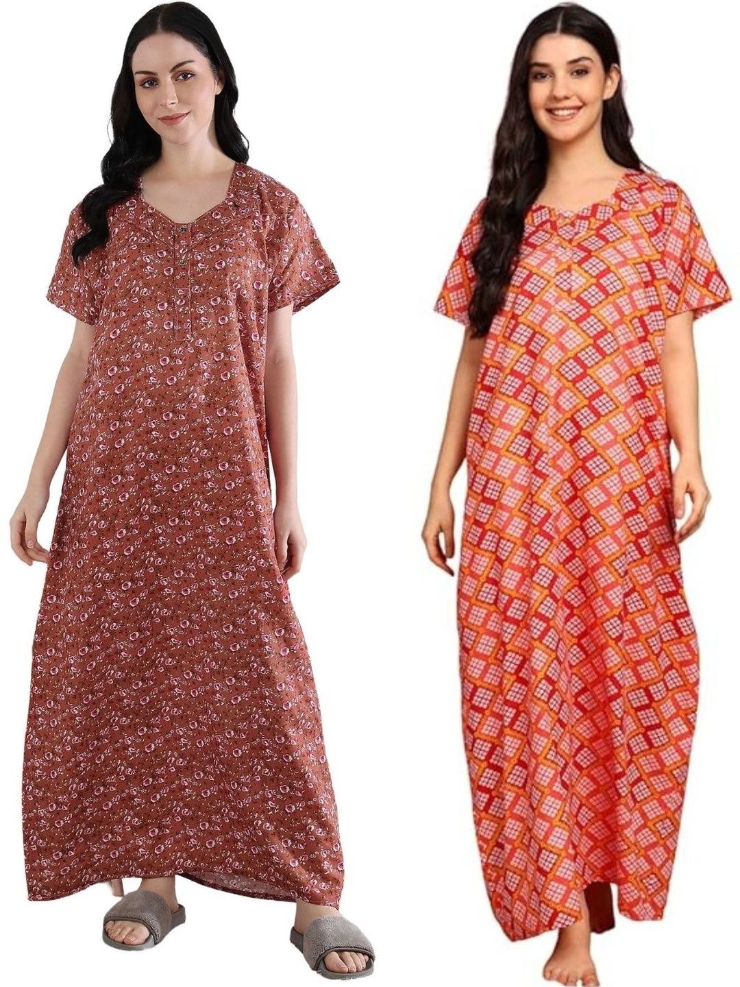 KBNBJ Printed Maxi Nightdress-picture-45