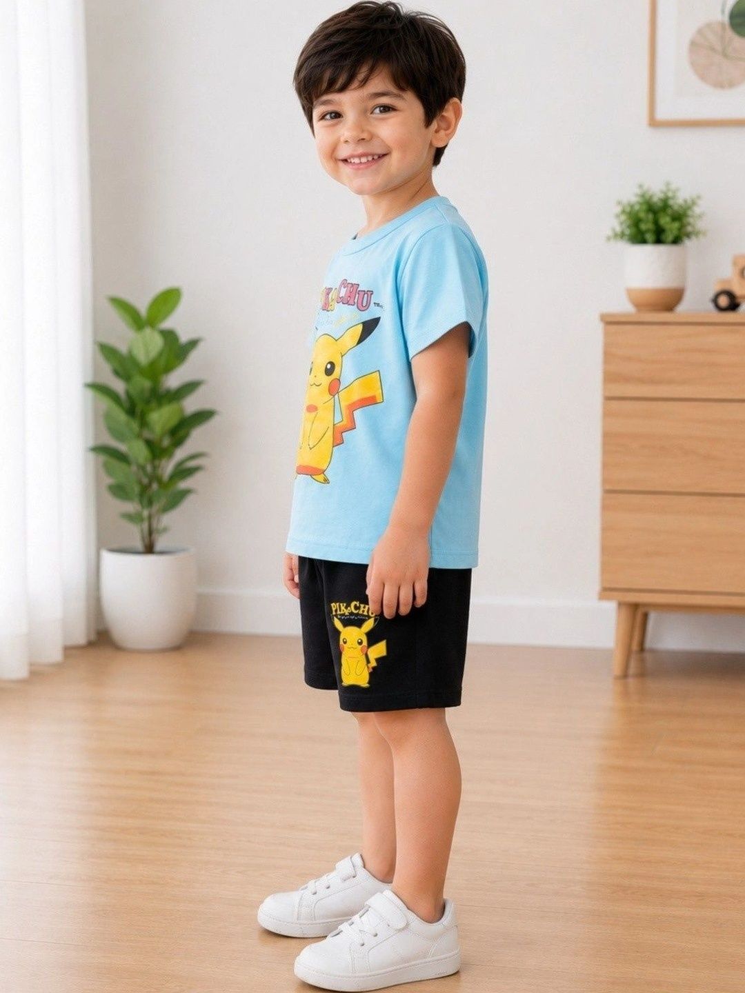 JENNY GARMENT Unisex Kids Printed T-shirt with Shorts-picture-39