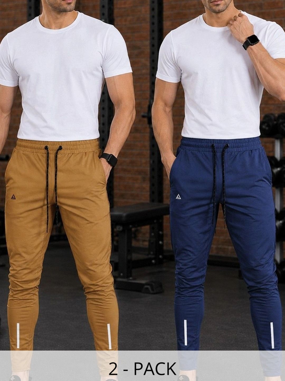 AVOLT Men Pack of 2 Regular Fit Training Joggers-picture-32