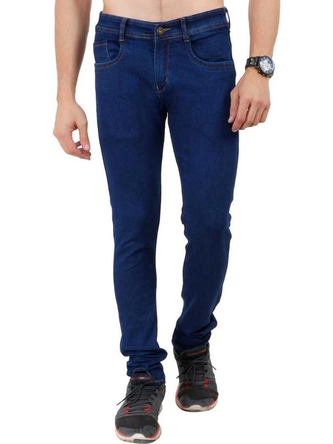 MASTERLY WEFT Men Slim Fit Mid-Rise Stretchable Jeans-picture-31