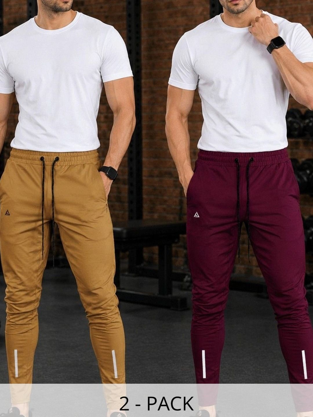 AVOLT Men Pack of 2 Regular Fit Training Joggers-picture-34