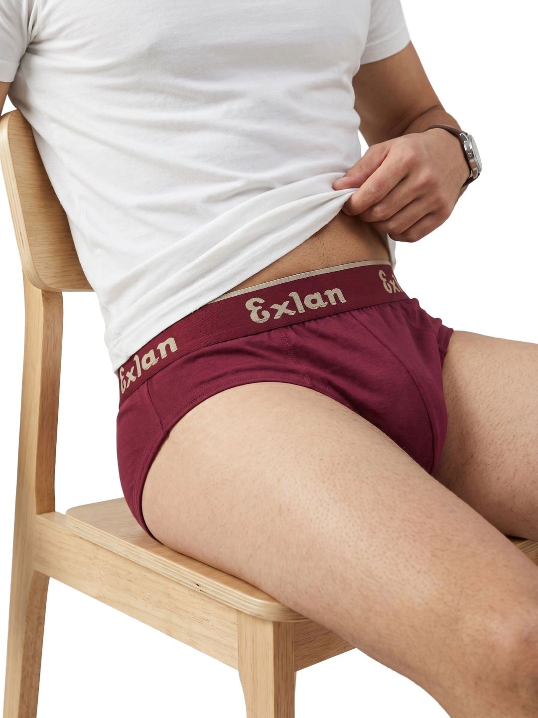 Exlan Men Printed Anti Bacterial Cotton Basic Briefs-image-11