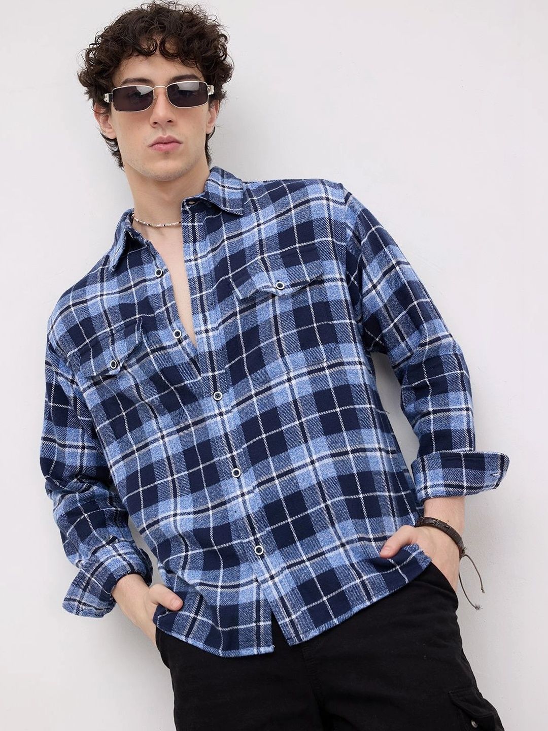 VASTRADO Men Classic Checked Casual Shirt-picture-27