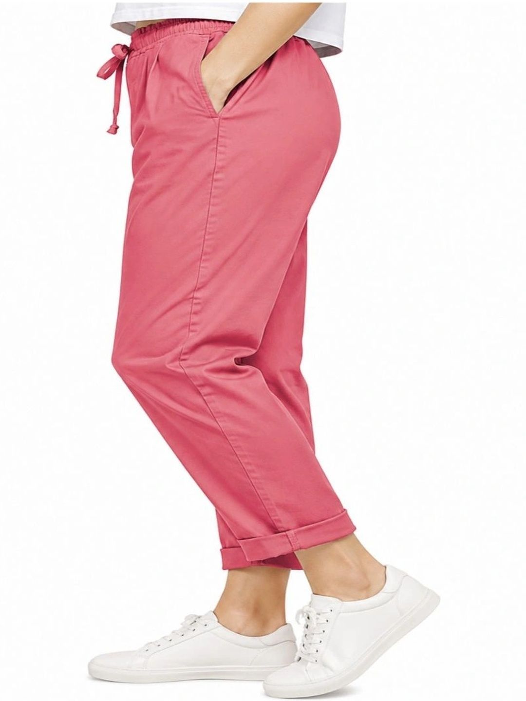 OUTER WEAR AYAM EXPORTS Women Slim Fit High-Rise Easy Wash Trousers-picture-33