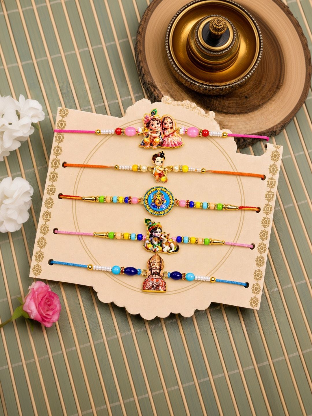 Myntra Elegant Homes 9-Pcs Rakhi Greeting Card & Roli Chawal-picture-35