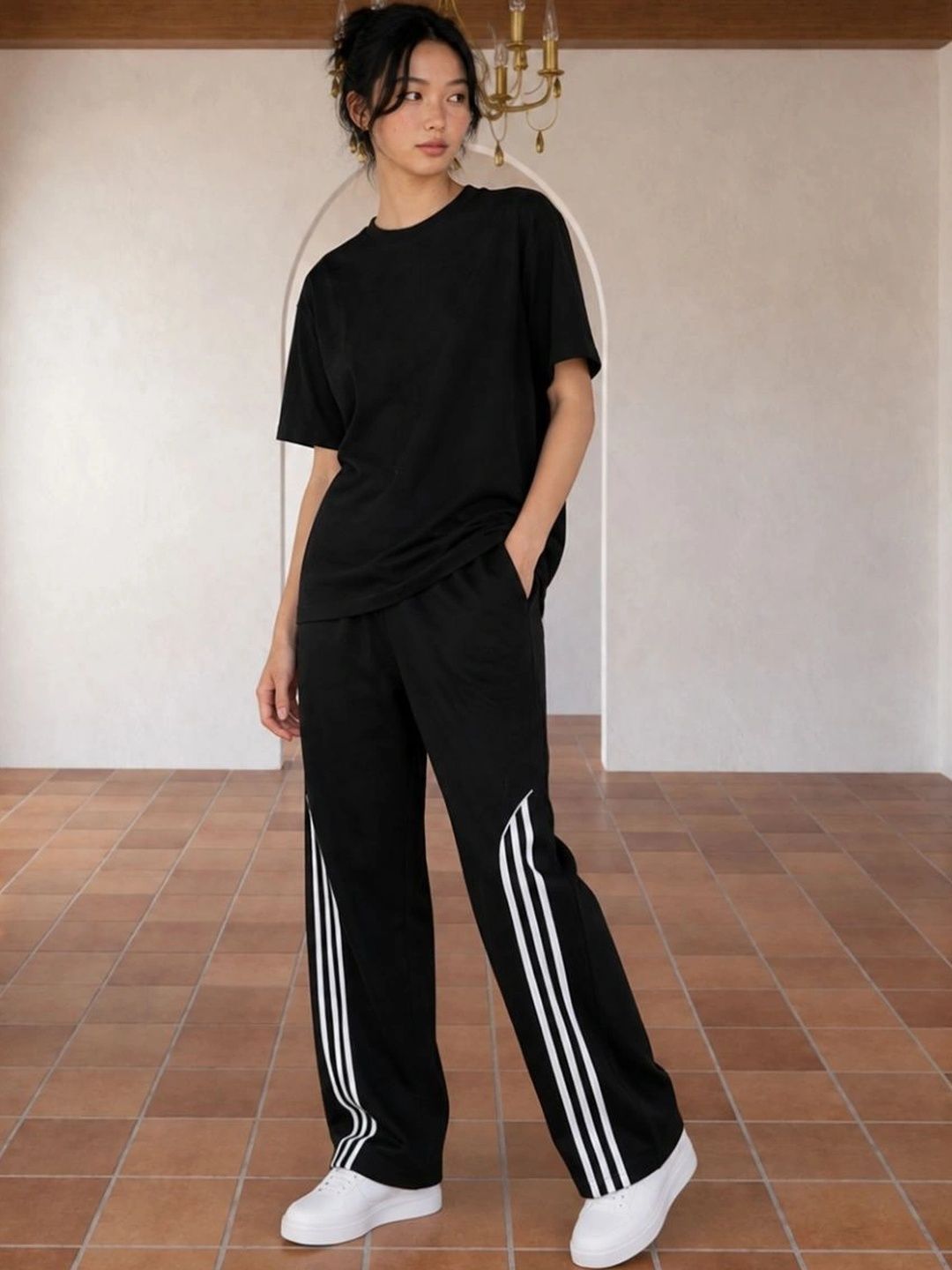 LINARIA Women Striped Classic Trousers-picture-25