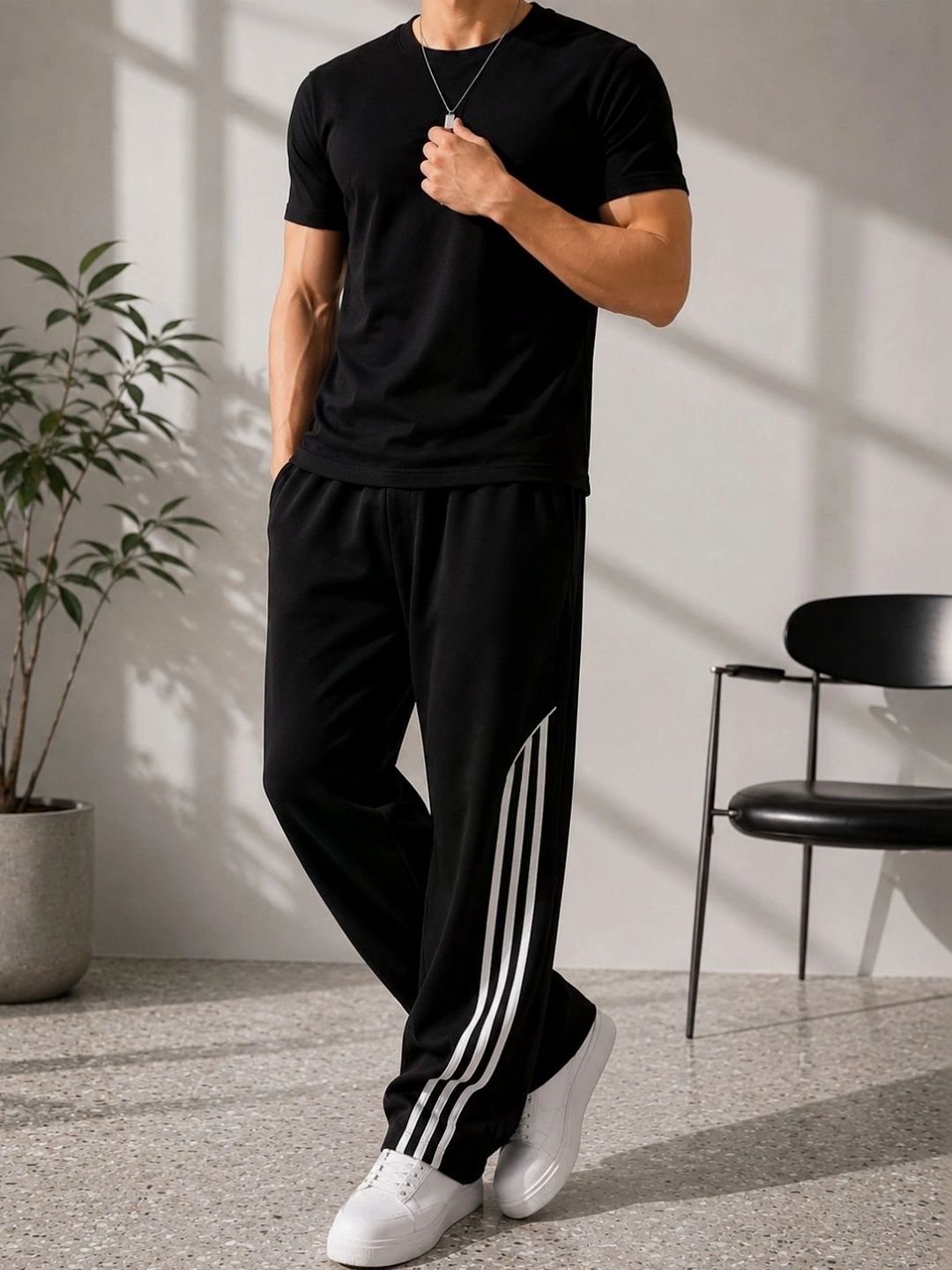 Mevan Men Striped Classic Trousers-picture-18