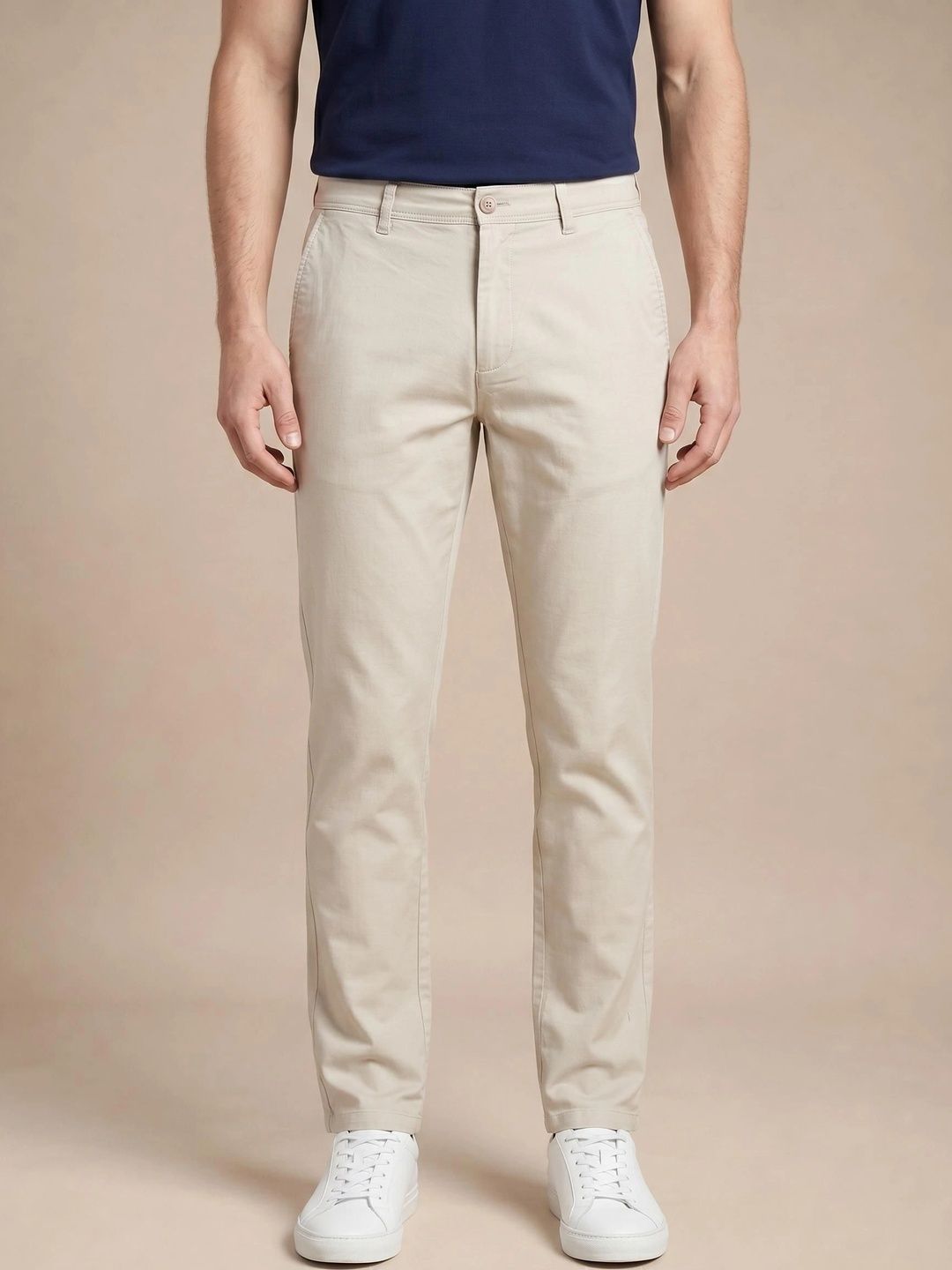 Turtle Men Printed Relaxed Slim Fit Easy Wash Chinos Trousers-picture-23