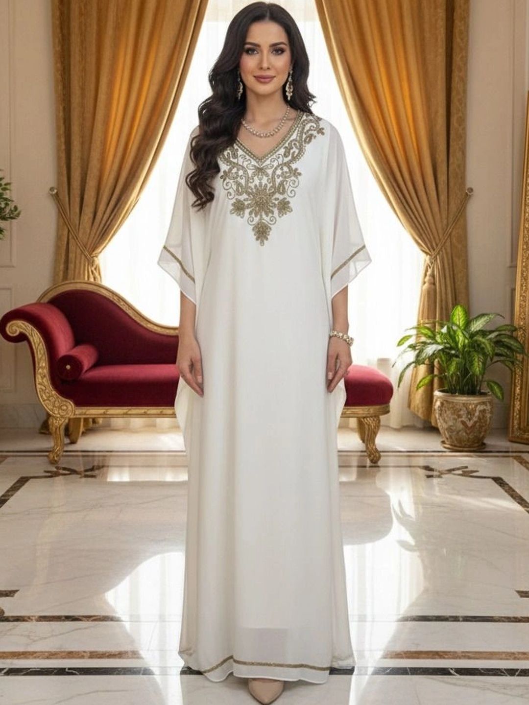 THE HOUSE OF THREADS Women Party Embroidered Longline Ethnic Shrug-picture-48