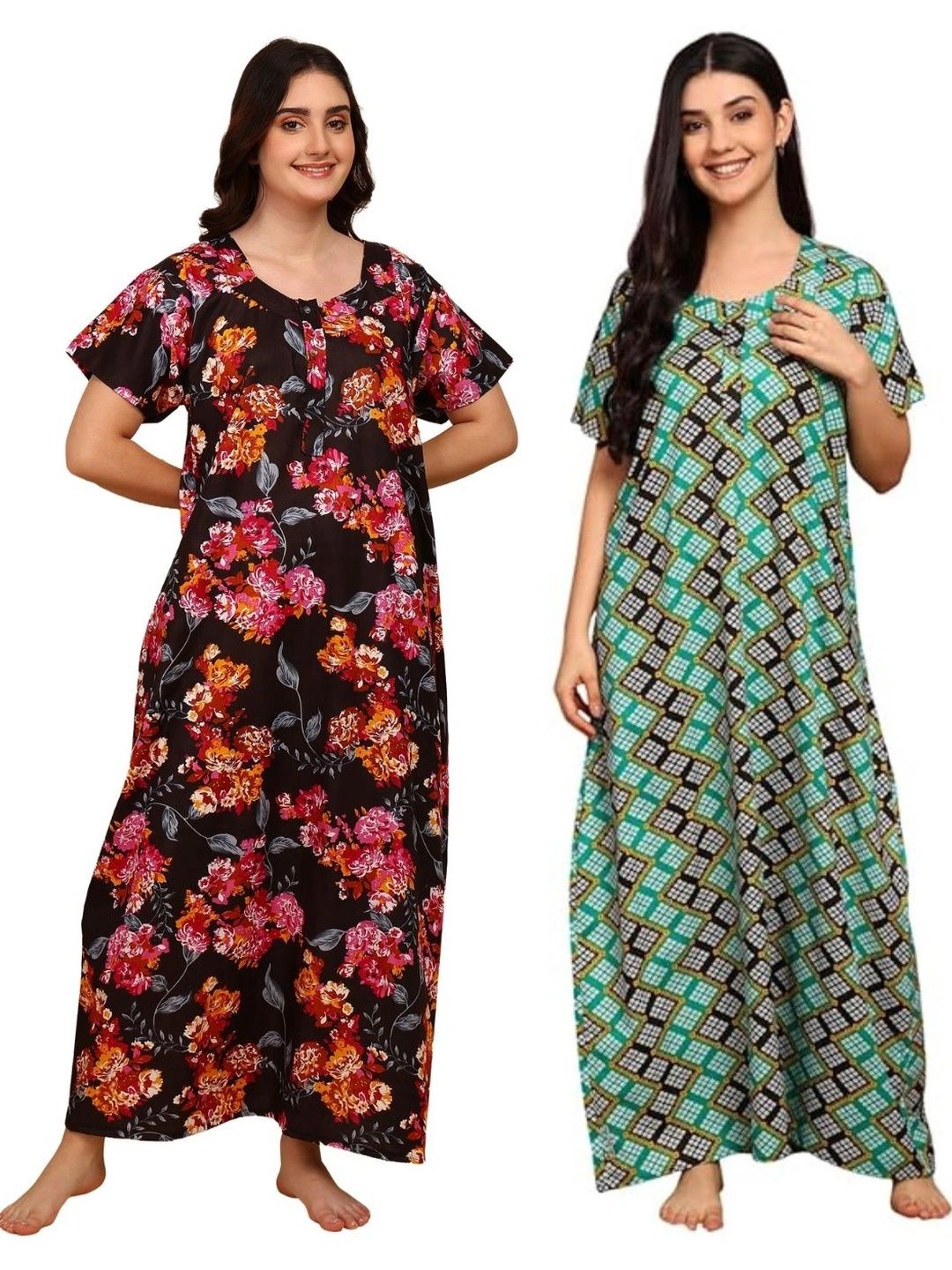 YUKATA Printed Maxi Nightdress-picture-13