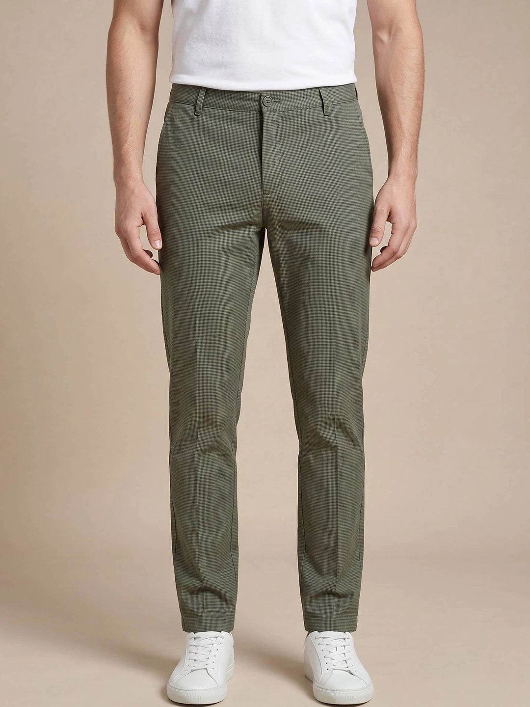 Turtle Men Relaxed Slim Fit Chinos Trousers-picture-42