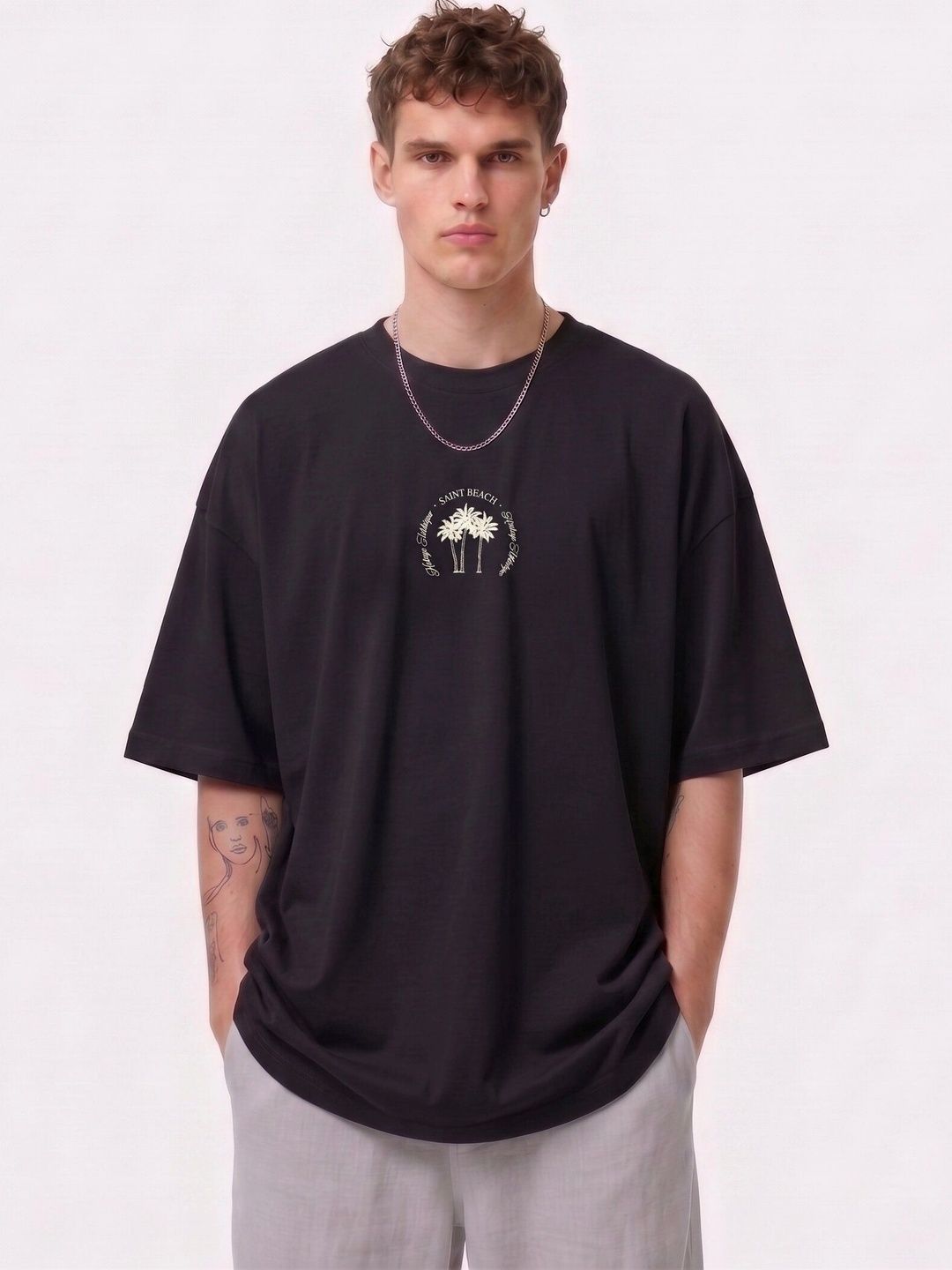 SAINT PEACH Men Typography Printed T-shirt-picture-54
