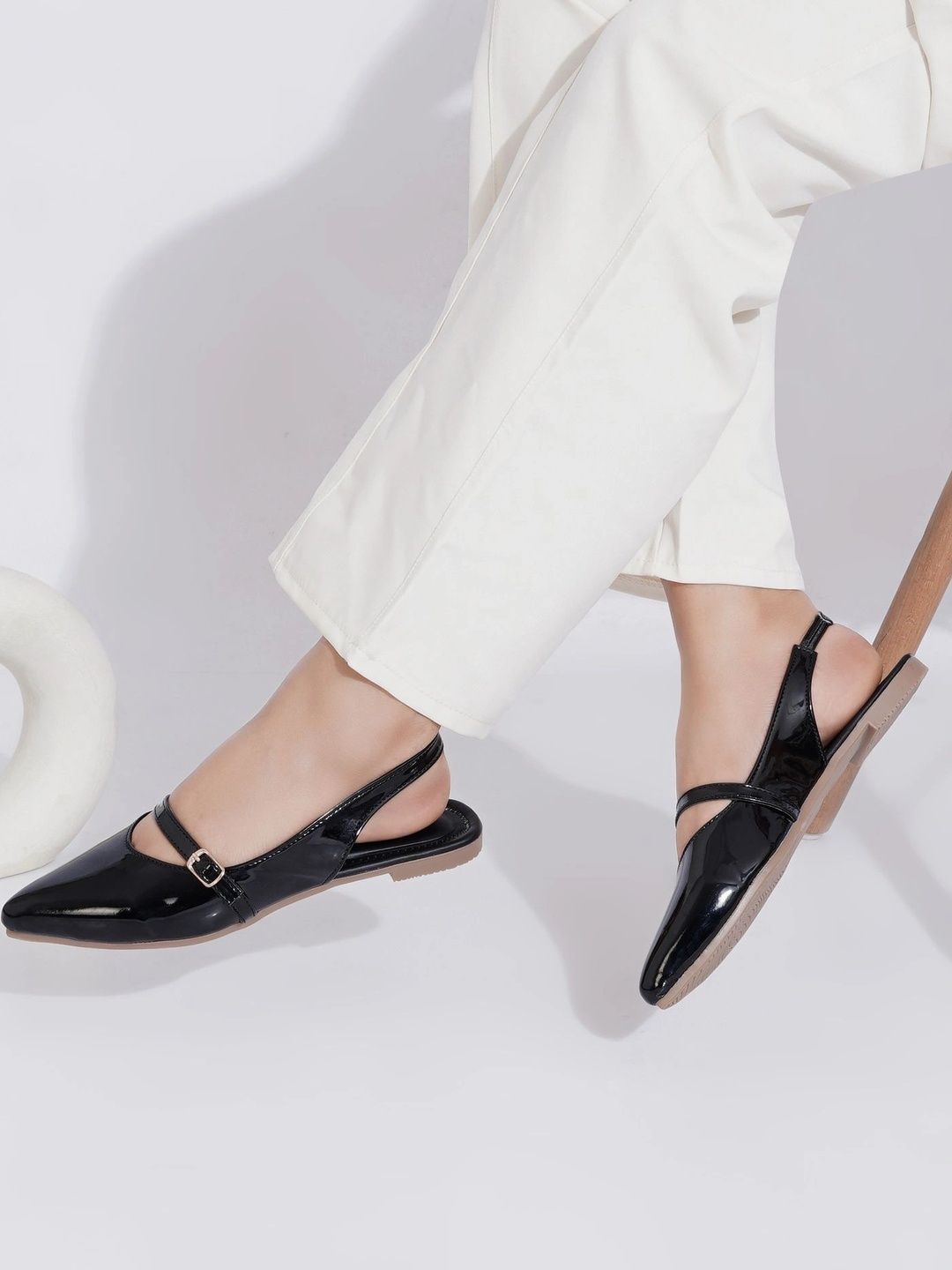 MIXBLA Women Mules with Buckles Flats-picture-28