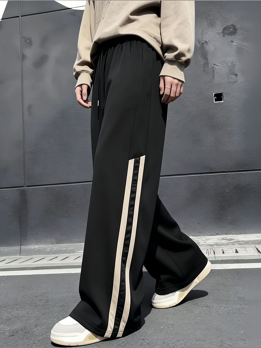 The Modern Soul Men Baggy Training Track Pants-picture-50