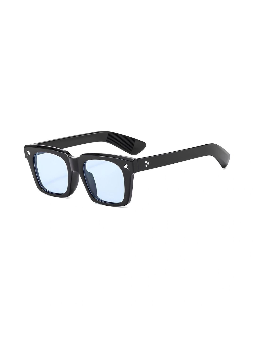 LIZA ANGEL Unisex Blue Lens & Black Square Sunglasses with-image-3