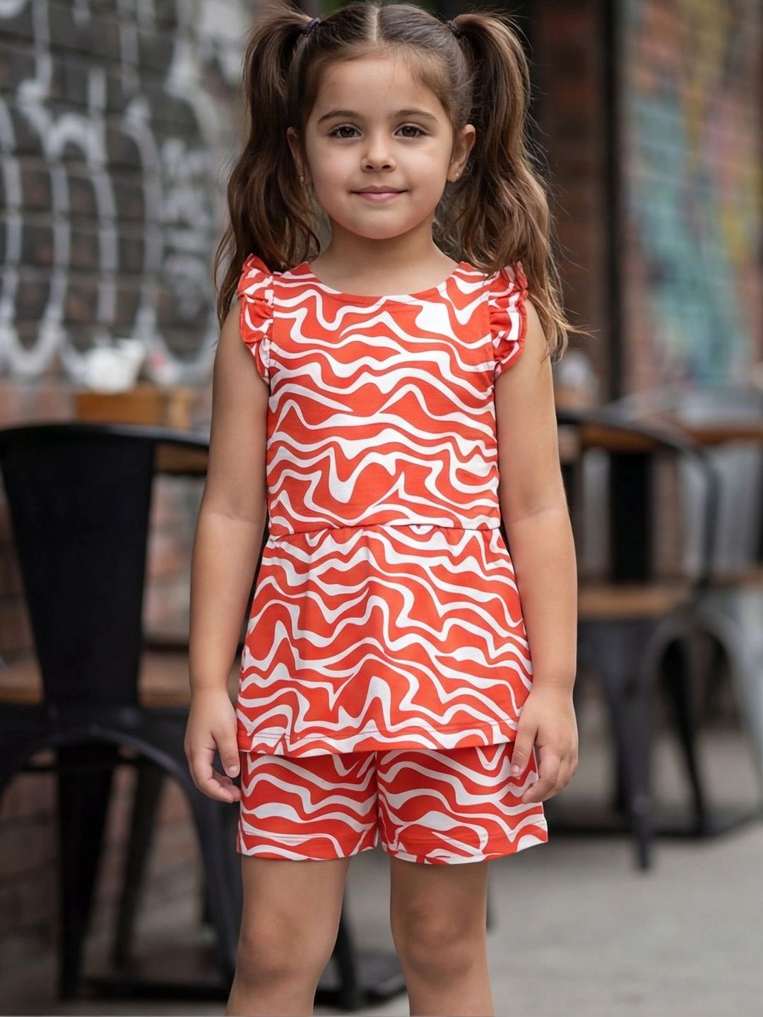 HELLCAT Girls Printed Top with Shorts-picture-43