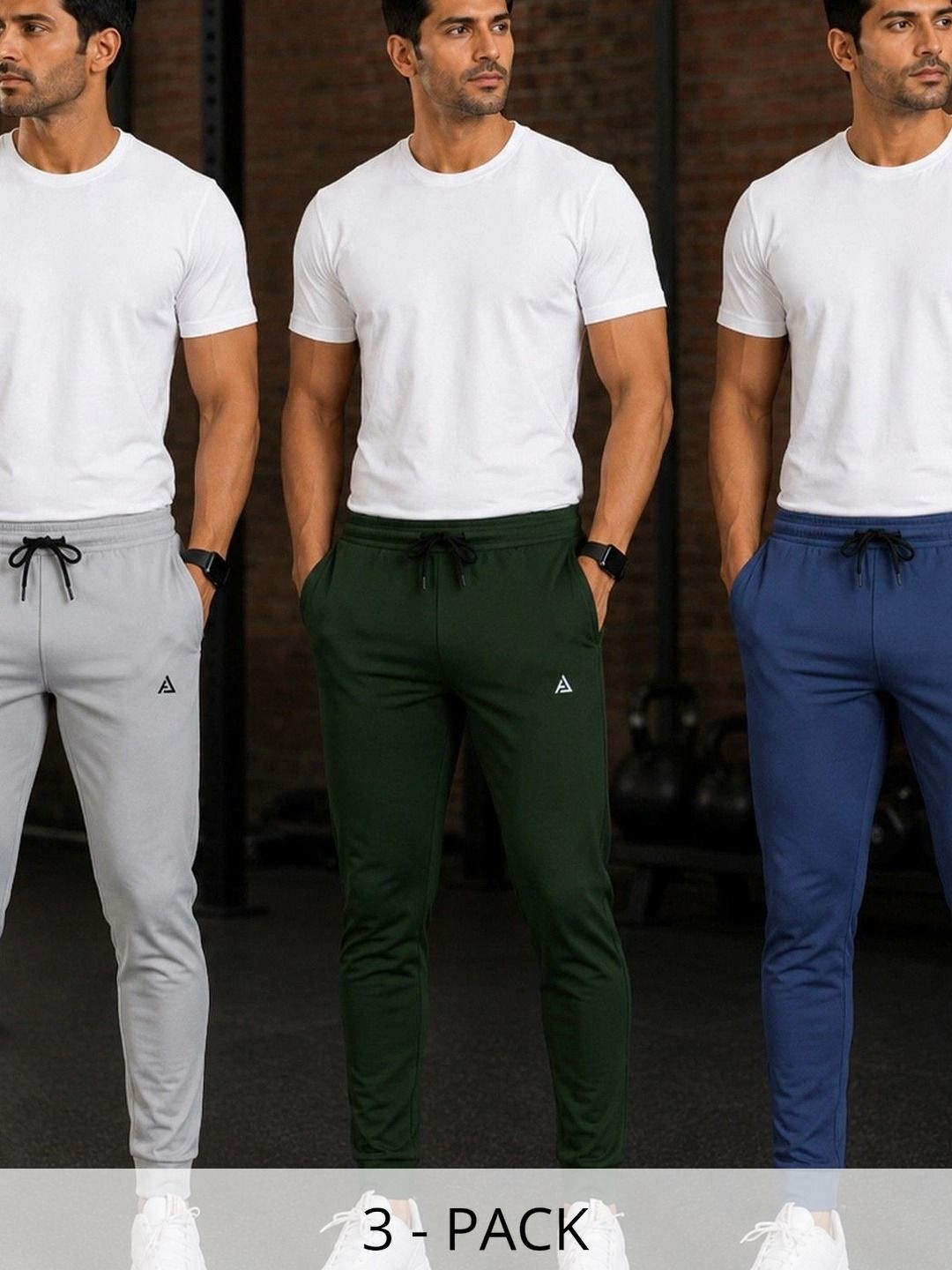 AVOLT Men Pack of 3 Regular Fit Training Joggers-picture-23