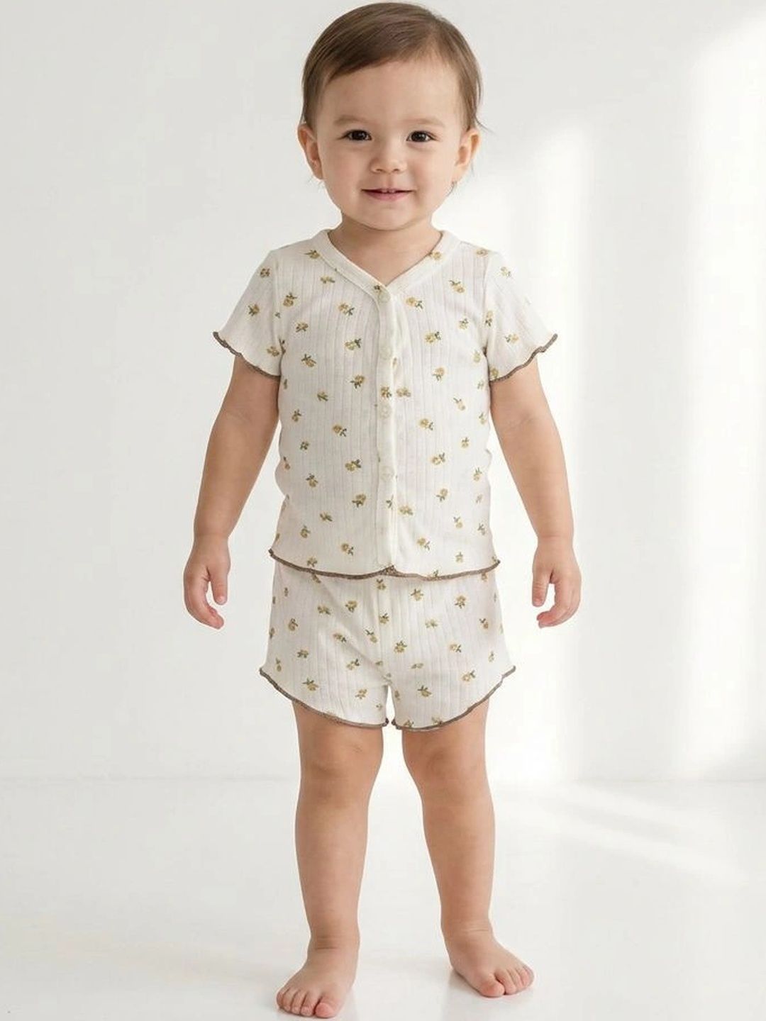 milknmini Girls Printed Top with Shorts-picture-23